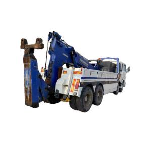 China Second Hand Trucks SHACMAN 6X4 20Ton 30Ton Road Rescue Recovery Vehicles Integrated Tow and Crane Wrecker Truck on sale