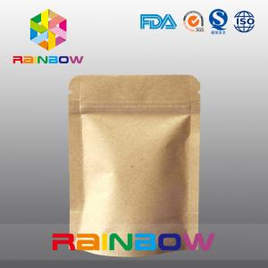 Stand Up Kraft Paper Bags for Candy Packaging with Zipper and Window