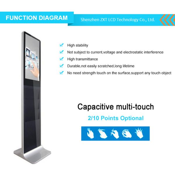 32 Inch Floor Stand Interactive Touch Screen Kiosk Android Interactive Advertising Display