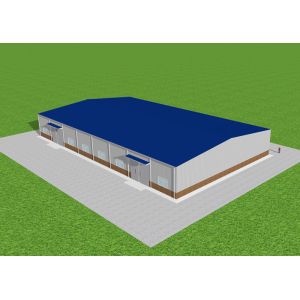 Buy cheap Waterproof Steel Structure Workshop Fabricated Steel Portal Frame Warehouse GB from wholesalers