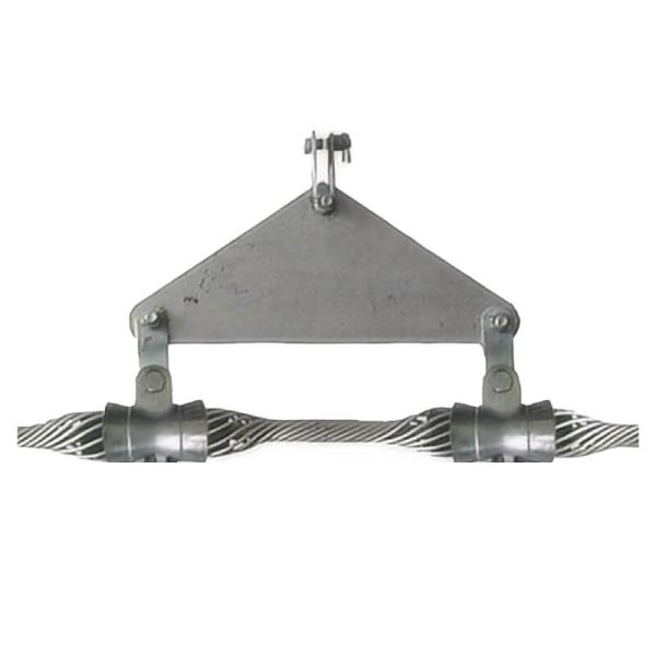 Long Span Double ADSS Anchor Clamp installation example in field application