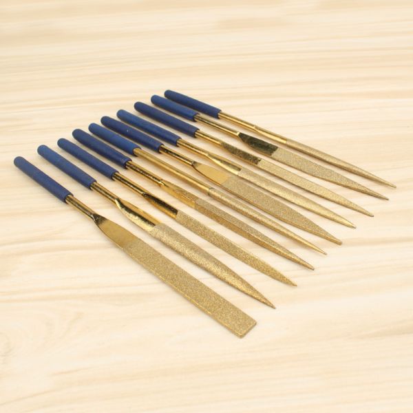 Customized Design Diamond File Set , High Durability 10 PCS Diamond Needle File Set