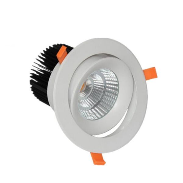 360 degree adjustable led cob downlight dimmable 30w 40w 50w recessed downlight
