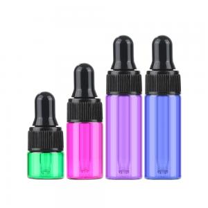 Buy cheap 2ml 5ml Tither Color Glass Bottle Essential Oil Sample Bottle Of Travel Packing product