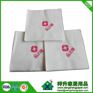 China Paper Napkin white with logo  1ply,2ply 25x25cm,30x30cm,33x33cm virgin pulp 1/4 fold on sale