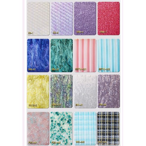 Plastic Supplier Clear Cut to Size Cast Iridescent Coloured Acrylic Clear Sheets