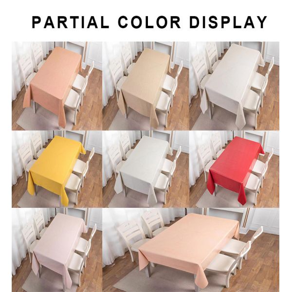 Tablecloth Hot Designs Eco-friendly Dust Proof Oil-Proof Rectangle PVC Table Cover