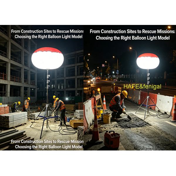 400W LED Balloon Light with Portable Tripod for Disaster Emergency Lighting