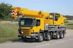 Yellow Diesel Truck Crane QY35K5 / Telescopic Boom Crane with 36930kg Payload