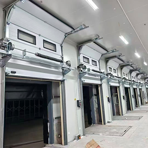 Vertical Lifting Insulated Sectional Doors 40mm 50mm 80mm For Technical Service Rooms