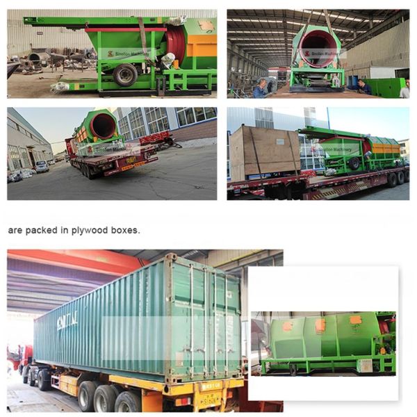 Voltage-Adjustable Municipal Solid Waste Trommel Screen with Customizable Capacity