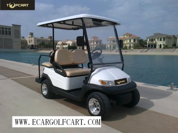 Quality Low Speed 4 Seater Golf Cart Sightseeing Clubcar PP Material High Performance for sale