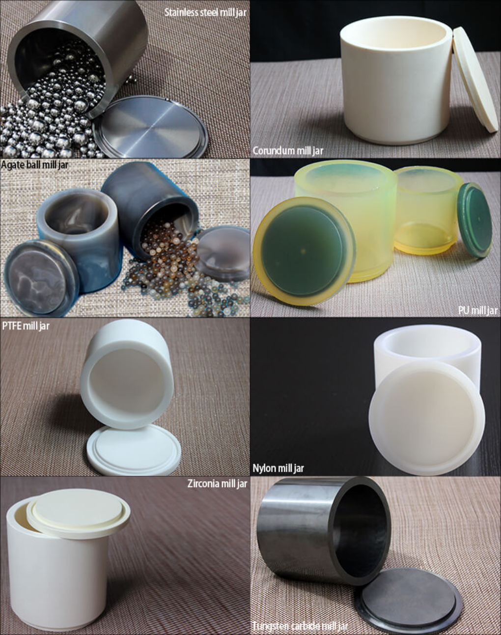 250ml 100mm Vacuum Ball Mill Jar pot Accessories For Harsh Lab