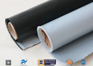 China 510g 0.5mm Black Silicone Coated Fiberglass Fabric For Fabric Expansion Joint on sale