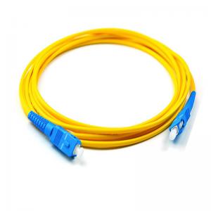 Buy cheap SC PC Singlemode Duplex Fiber Optic Patch Cord PVC LSZH Material product