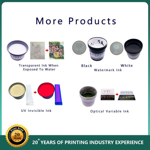UV Invisible Ink for Offset Printing Colorless to Grass Green