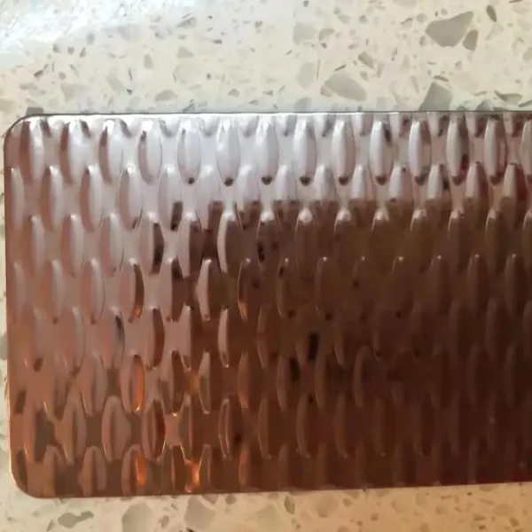 Stainless steel checkered plate manufacturing process