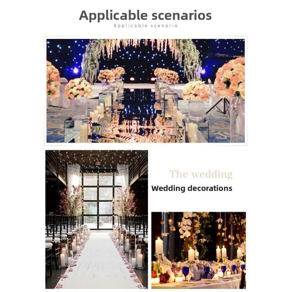 Glossy LED Pillar Candles with Remote Control and Customized Logo for Flameless Battery Operated Decoration