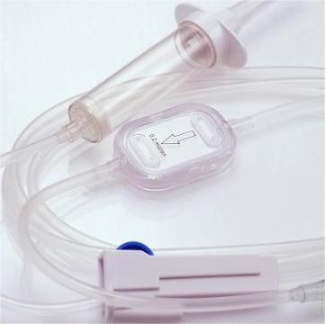 Medical Double Deck Square in-line intravenous filter Liquid Filtration And Automatic Air Venting