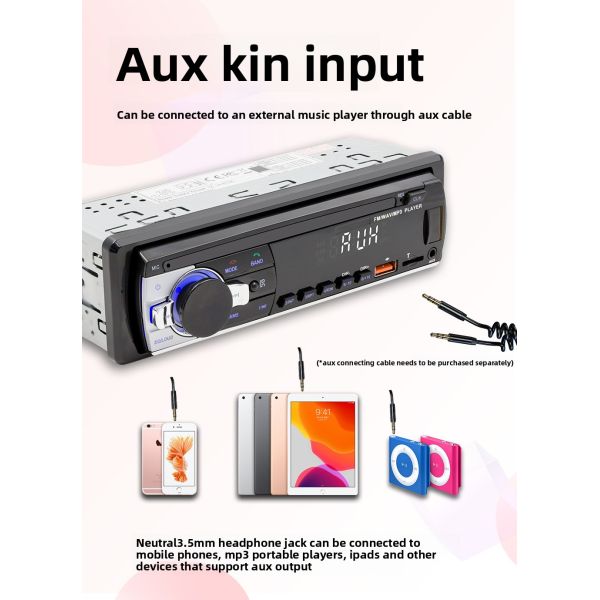 Creatall In-Stock Car MP3 Player with BT Wireless Connection USB Interface FM Radio-New Cross-Border Product