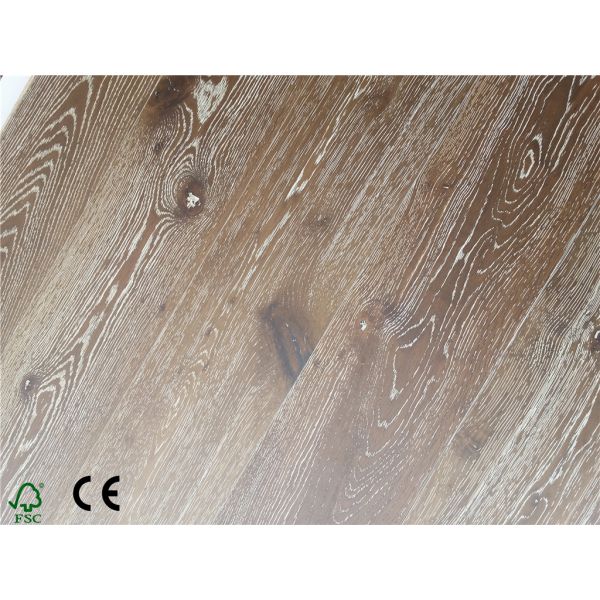 Oak Engineered Flooring, Brushed,chemical treated