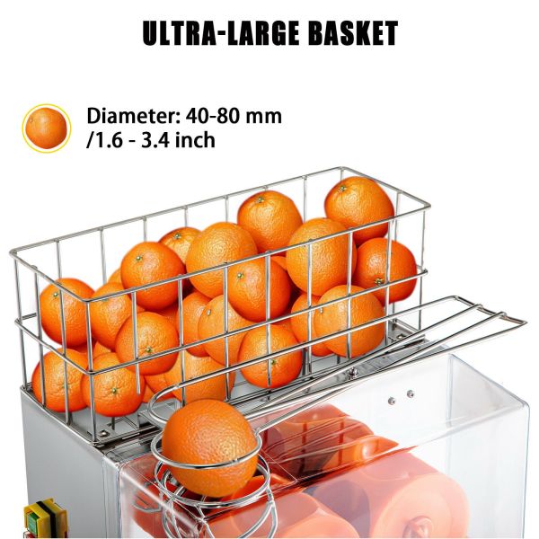 Small Automatic Orange Juicer Machine Lemon Fruit Squeezer 2000E -2 220V