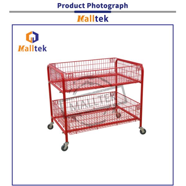 Logistics Storage Wire Mesh Storage Bins Easy To Clean Powder Coating Surface