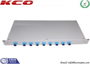 China 1*8 2*8 Fiber Optic Splitter Patch Panel / 1x8 2x8 Rack Mount Passive PLC Splitter SC FC on sale