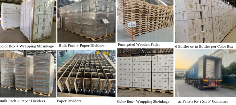700ML QUBIC GLASS BOTTLE