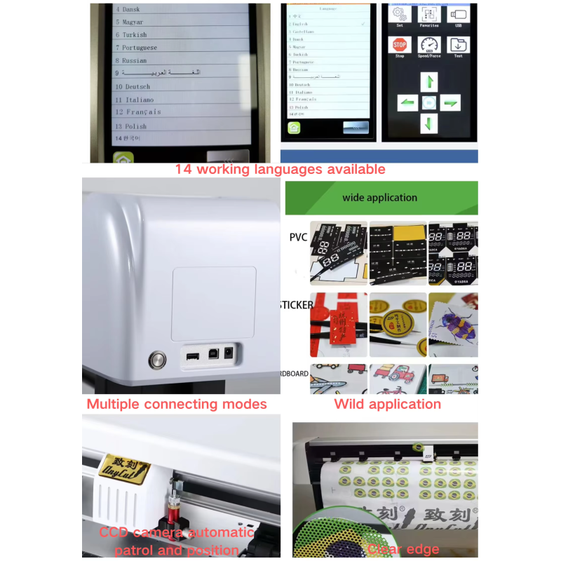 A3/A4 Carton Adsorption Statics Removing Label Cutting Machine With Wheel Indentation