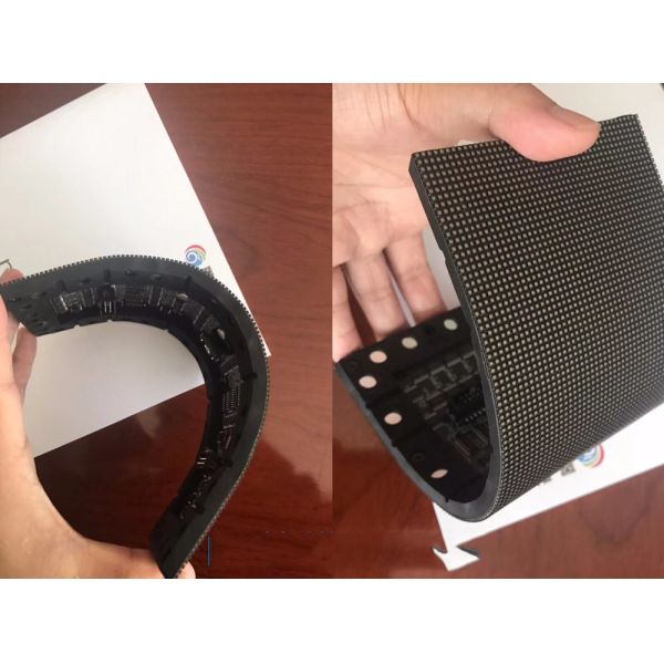 Rubber Module Soft Led Screen , Flexible Led Panel Video Screen For Easy Maintenance