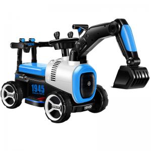 China Plastic Kids Electric Toys Slide Excavator Ride On Mini Construction Truck for Children on sale