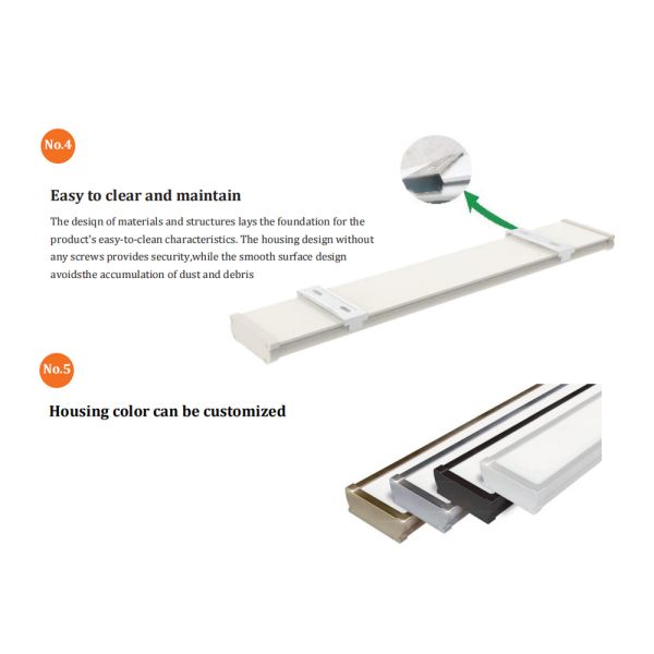 4FT 40W LED Batten Light with 150LM/W High Efficiency for Cold Storage and Industrial Use