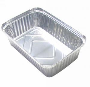 China Disposable 700ml Aluminum Foil Food Container Aluminium Foil BBQ Tray on sale