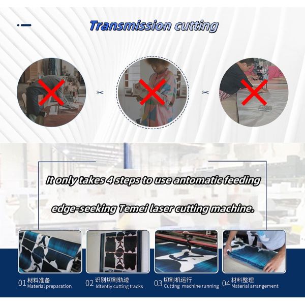 Fabric Visual Co2 Laser Cutter Engraver Automated Leather Laser Cutting Machine