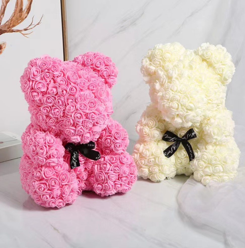 Everlasting flower rose Bear birthday gift, 520 Valentine's Day gift, everlasting flower bear products, rose bear