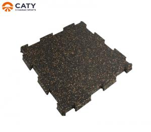 Buy cheap Recycled Rubber Jigsaw Floor Tiles Anti Skid , Rectangle Rubber Puzzle Floor Mats product