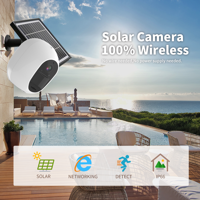 Glomarket Smart Two-Way Audio Home Camera Low Power 2MP Battery Wifi/4G Mini Video Camera