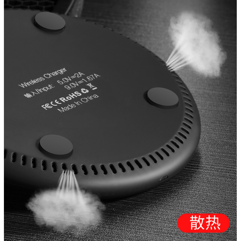 High Efficient Wireless Mobile Phone Charger 10W Customized Logo