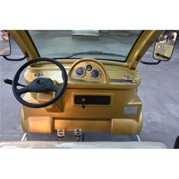 FRP Body Curtis Controller Electric Sightseeing Car 48V AC Motor Zero Pollution