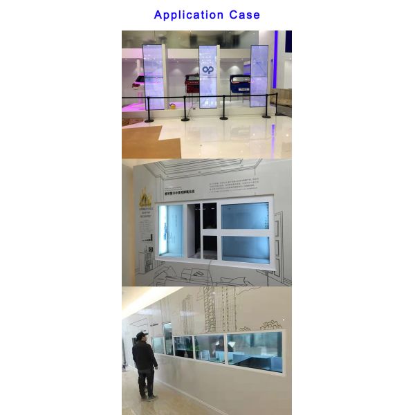 85 inch 3D Video Holographic Transparent Touch Screen Display LCD Showcase Human Size Interactive 3d Hologram Box