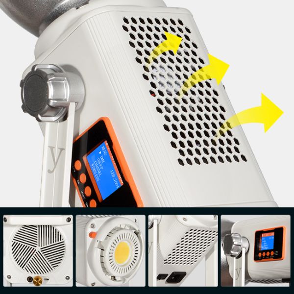 High power 300w spotlight with protective cover 2700k-6500k customizable for studio fill light