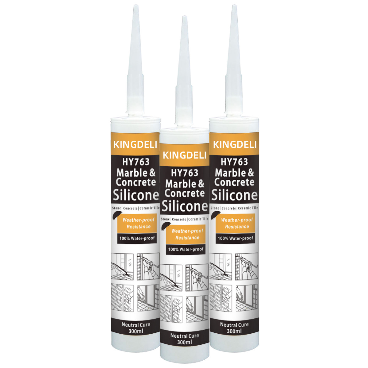 Buy cheap Mildew Proof Neutral Silicone Sealant For Construction Marble Concrete product