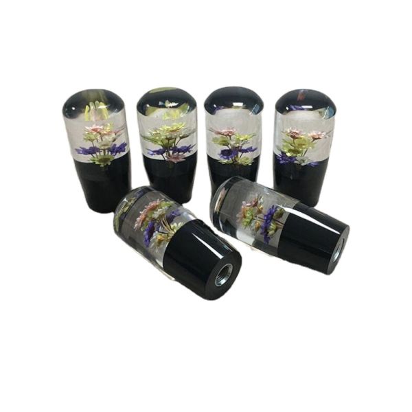 Acrylic Resin Shift Knob Black 8 Ball Gear Stick Knob Size Customized