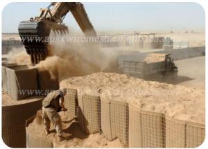 Buy cheap Welded Mesh Gabion 3 X 3 Sand Soil Military Hesco Barriers Galvanized Steel product