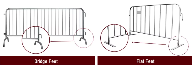 Removable Portable Metal crowd control fencing For Key Event 4*8ft