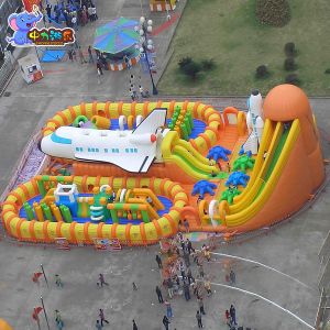 Buy cheap Aircraft Theme Inflatable Bouncy Castle Inflatable Amusement Park product