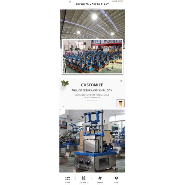 Customized Semi Automatic Chocolate Coating Cone Edible Coffee Cup Making Machine