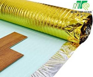 Buy cheap Gold Vapor Hardwood Flooring Underlayment , Polyethylene Foam Solid Wood Floor Underlay product