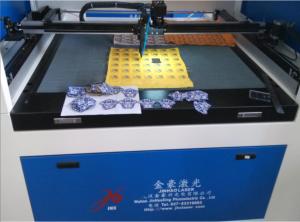 China 300x300 Co2 Laser Machine 100KHZ 100w Laser Engraver For Denim Processing Jeans on sale
